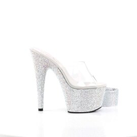 Pleaser BEJEWELED-712RS Clear/Silver Multi RS EU-37 / US-7