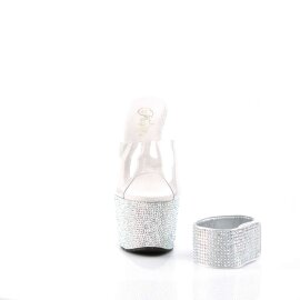 Pleaser BEJEWELED-712RS Clear/Silver Multi RS EU-38 / US-8