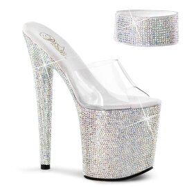 Pleaser BEJEWELED-812RS Clear/Silver Multi RS EU-35 / US-5