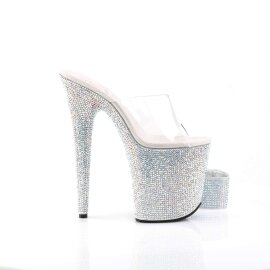 Pleaser BEJEWELED-812RS Clear/Silver Multi RS EU-38 / US-8
