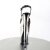 Pleaser BEYOND-009 Black/Silver Chrome EU-41 / US-11