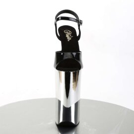 Pleaser BEYOND-009 Black/Silver Chrome EU-42 / US-12