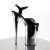 Pleaser BEYOND-009 Black/Silver Chrome EU-37 / US-7