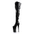 Pleaser BEYOND-3028 Black Stretch Patent/Black EU-40 / US-10