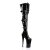 Pleaser BEYOND-3028 Black Stretch Patent/Black EU-41 / US-11
