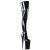Pleaser BEYOND-4000 Black Stretch Patent/Black EU-41 / US-11