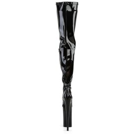 Pleaser BEYOND-4000 Black Stretch Patent/Black EU-39 / US-9