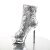 Pleaser BLONDIE-R-1008 Silver Sequins/Silver Chrome EU-35 / US-5