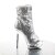 Pleaser BLONDIE-R-1008 Silver Sequins/Silver Chrome EU-35 / US-5