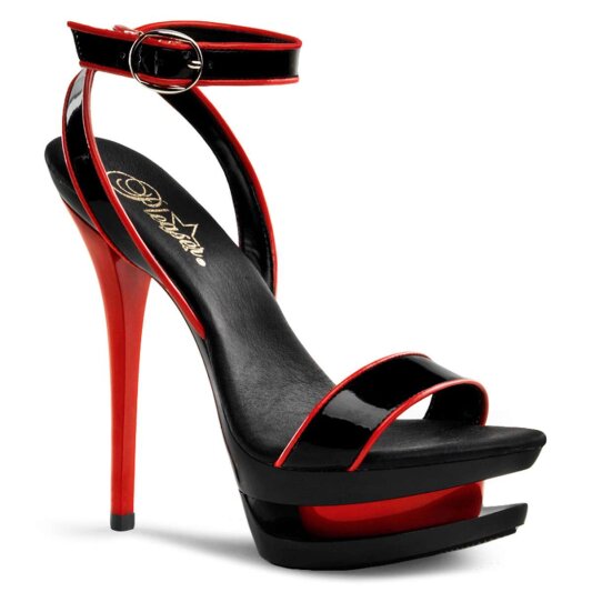 Pleaser BLONDIE-631-2 Black Red Patent/Black-Red EU-35 / US-5