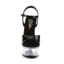 Pleaser CAPTIVA-609 Black Patent/Clear EU-41 / US-11