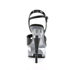 Pleaser CAPTIVA-609 Black Patent/Clear EU-41 / US-11