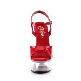 Pleaser CAPTIVA-609 Red Patent/Clear EU-35 / US-5