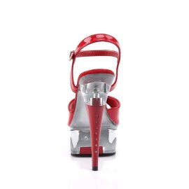 Pleaser CAPTIVA-609 Red Patent/Clear EU-35 / US-5