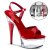 Pleaser CAPTIVA-609 Red Patent/Clear EU-36 / US-6