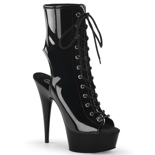 Pleaser DELIGHT-1016 Black Patent/Black EU-37 / US-7