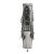 Pleaser DELIGHT-1017RSF Clear-Black/Dark Pewter Chrome EU-35 / US-5