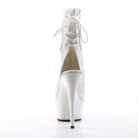 Pleaser DELIGHT-1018 White Faux Leather/White EU-35 / US-5