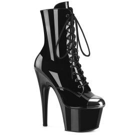 Pleaser ADORE-1020ESC Platform Ankle Boots Patent Black