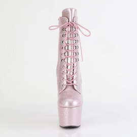 Pleaser ADORE-1020GP Platform Ankle Boots Patent Glitter...