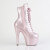 Pleaser ADORE-1020GP Platform Ankle Boots Patent Glitter Blush