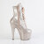 Pleaser ADORE-1020GP Platform Ankle Boots Patent Glitter Beige Brown