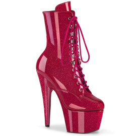 Pleaser ADORE-1020GP Platform Ankle Boots Patent Glitter...