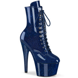 Pleaser ADORE-1020GP Platform Ankle Boots Patent Glitter...