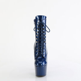 Pleaser ADORE-1020GP Platform Ankle Boots Patent Glitter...
