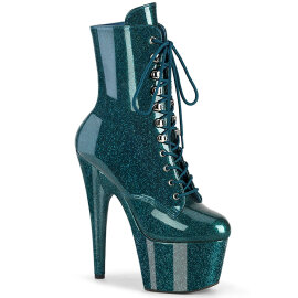 Pleaser ADORE-1020GP Platform Ankle Boots Patent Glitter...