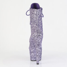 Pleaser ADORE-1020GWR Platform Ankle Boots Glitter Purple