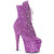 Pleaser ADORE-1020GWR Platform Ankle Boots Glitter Lavender