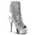 Pleaser DELIGHT-1018G Silver Glitter/Silver Chrome EU-35 / US-5