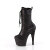 Pleaser ADORE-1040SPF Platform Ankle Boots Fabric Snake Print Black