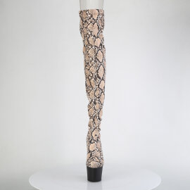 Pleaser ADORE-3008SP-BT Platform Overknee Boots Snake...