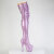 Pleaser ADORE-3020GP Platform Overknee Boots Patent Glitter Purple