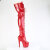 Pleaser ADORE-3020GP Platform Overknee Boots Patent Glitter Red