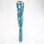Pleaser ADORE-3020GP Platform Overknee Boots Patent Glitter Green Blue