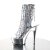 Pleaser DELIGHT-1018HG Silver Hologram Ostrich Pu/Silver Chrome EU-35 / US-5