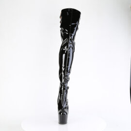 Pleaser ADORE-3055 Platform Overknee Boots Patent Black