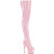 Pleaser ADORE-3850 Platform Overknee Boots Patent Glitter Pink