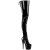 Pleaser ADORE-4000SLT Platform Overknee Boots Patent Black