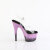 Pleaser ADORE-708SS Platform Sandalettes Clear Glitter Purple