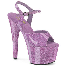 Pleaser ADORE-709GP Platform Sandalettes Patent Glitter...