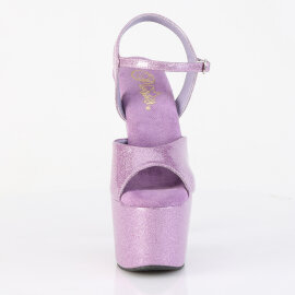 Pleaser ADORE-709GP Platform Sandalettes Patent Glitter...