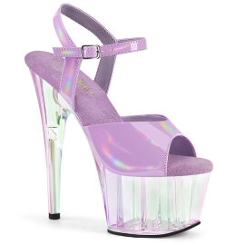 Pleaser ADORE-709HT Platform Sandalettes Hologram Smoke...