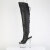Pleaser BEJEWELED-3019MS-7 Platform Overknee Boots Faux Leather Rhinestones Black
