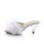 Fabulicious BELLE-301F Mules Clear Faux Leather White