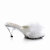 Fabulicious BELLE-301F Mules Clear Faux Leather White