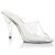 Fabulicious CARESS-401 Mules Clear Silver